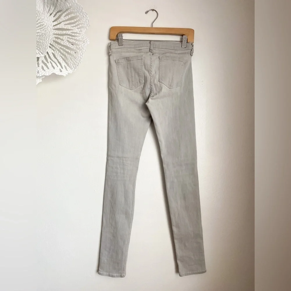 Rag & Bone Skinny Surrey Gray Distressed Skinny Mid Rise Stretch Celeb USA 27